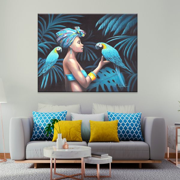 Πίνακας σε καμβά Tropical Woman 2