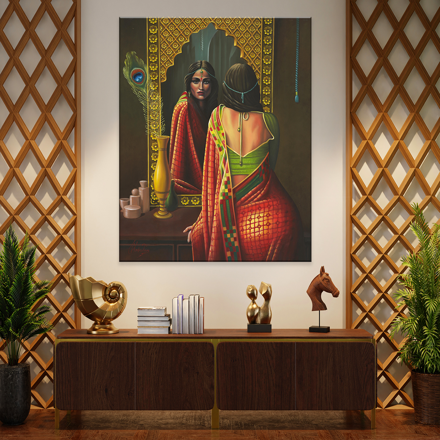 Πίνακας Ινδή Στον Καθρέφτη